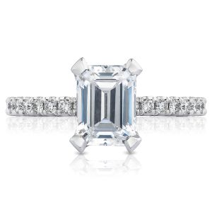 Tacori HT2545EC8X6 18 Karat Petite Crescent Engagement Ring