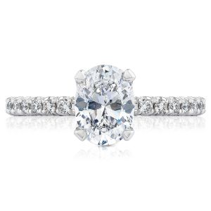 Tacori HT2545OV8X6 18 Karat Petite Crescent Engagement Ring