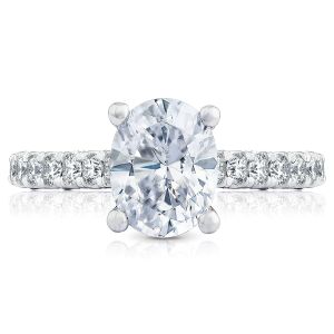 Tacori HT254625OV9X7 18 Karat Petite Crescent Engagement Ring