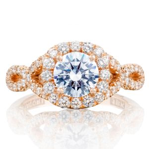 Tacori HT2549CU65PK 18 Karat Pretty In Pink Engagement Ring