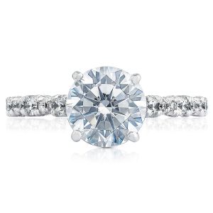 Tacori HT2558RD8 18 Karat Petite Crescent Engagement Ring