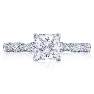 HT2559PR6 Platinum Tacori Petite Crescent Engagement Ring