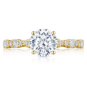 Tacori HT2559RD7Y 18 Karat Petite Crescent Engagement Ring