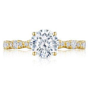 Tacori HT2559RD7Y 18 Karat Petite Crescent Engagement Ring