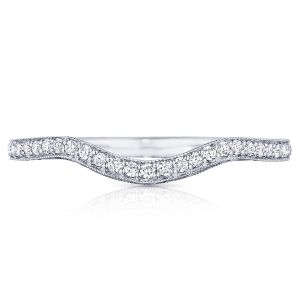 HT2562B12 Platinum Tacori Classic Crescent Diamond Wedding Ring