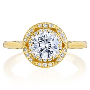 Tacori HT2563RD65Y 18 Karat Crescent Chandelier Engagement Ring