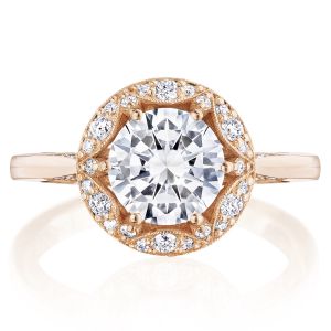 Tacori HT2567RD75PK 18 Karat Crescent Chandelier Engagement Ring