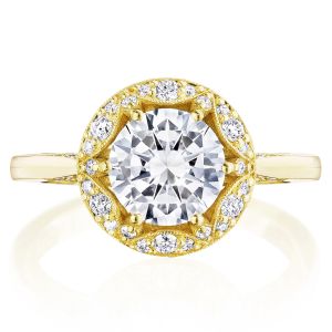 Tacori HT2567RD75Y 18 Karat Crescent Chandelier Engagement Ring