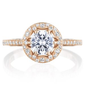 Tacori Platinum Crescent Engagement Ring HT2510 | TQ Diamonds