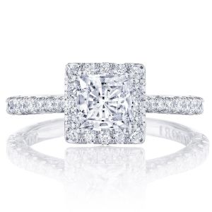 Tacori HT2571PR55W 18 Karat Petite Crescent Engagement Ring