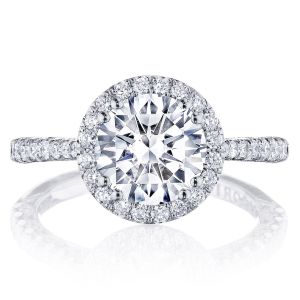 Tacori HT2571RD8W 18 Karat Petite Crescent Engagement Ring