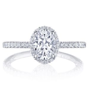 Tacori HT257215OV75X55W 18 Karat Petite Crescent Engagement Ring