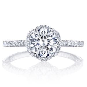 Tacori HT257215RD7W 18 Karat Petite Crescent Engagement Ring