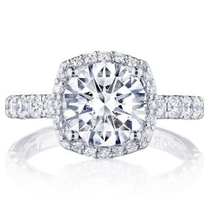 Tacori HT257225CU85W 18 Karat Petite Crescent Engagement Ring