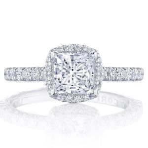 Tacori HT2572PR55W 18 Karat Petite Crescent Engagement Ring