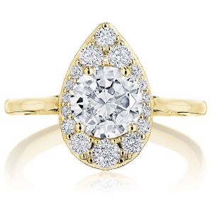 Tacori HT2575RDPS7Y 18 Karat Inflori Engagement Ring