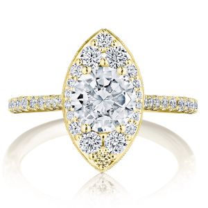 Tacori HT2576RDMQ6Y 18 Karat Inflori Engagement Ring