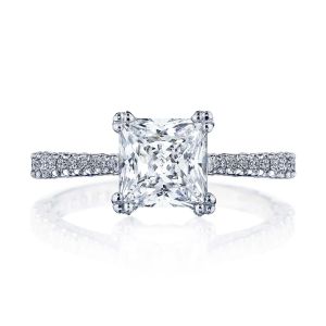 HT2578PR65 Platinum Tacori Petite Crescent Engagement Ring