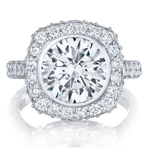 HT26142RD10 Platinum Tacori RoyalT Engagement Ring