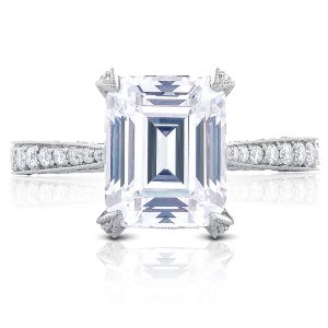 Tacori HT2626EC10X8 18 Karat RoyalT Engagement Ring