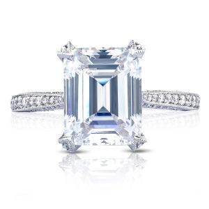 HT2627EC10X8 Platinum Tacori RoyalT Engagement Ring