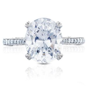 HT2627OV11X9 Platinum Tacori RoyalT Engagement Ring
