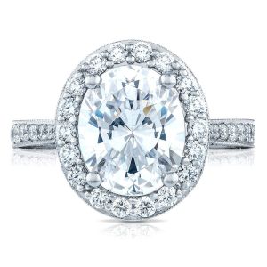 Tacori HT2650OV11X9 18 Karat RoyalT Engagement Ring