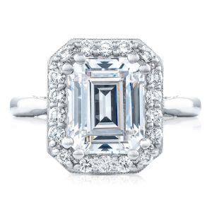 Tacori HT2651EC10X8 18 Karat RoyalT Engagement Ring