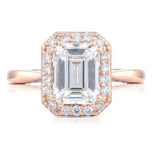 Tacori HT2651EC85X65PK 18 Karat RoyalT Engagement Ring