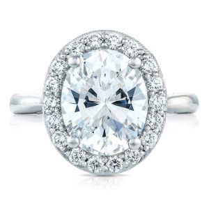 Tacori HT2651OV11X9 18 Karat RoyalT Engagement Ring