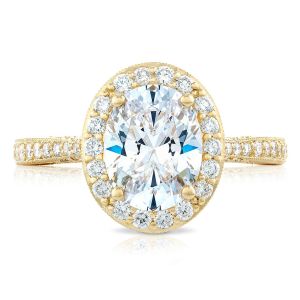 Tacori HT2652OV9X7Y 18 Karat RoyalT Engagement Ring