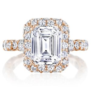 Tacori HT2653EC95X75PK 18 Karat RoyalT Engagement Ring