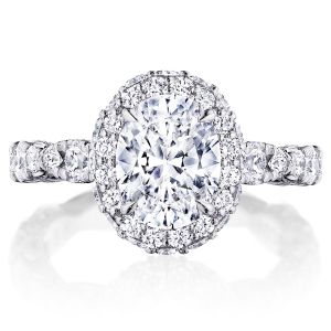 HT2653OV9X7 Platinum Tacori RoyalT Engagement Ring