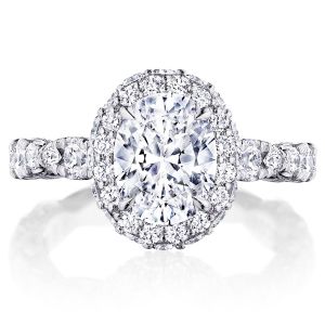 Tacori HT2653OV9X7 18 Karat RoyalT Engagement Ring