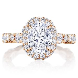 Tacori HT2653OV9X7PK 18 Karat RoyalT Engagement Ring