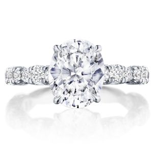 HT2654OV10X8 Platinum Tacori RoyalT Engagement Ring