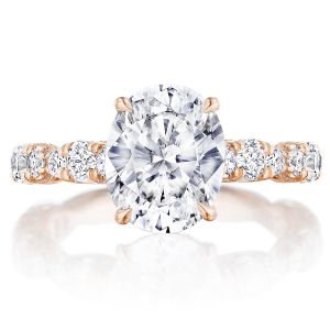 Tacori HT2654OV10X8PK 18 Karat RoyalT Engagement Ring