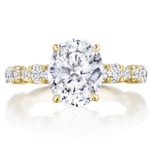 Tacori HT2654OV10X8Y 18 Karat RoyalT Engagement Ring