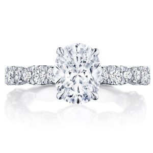 HT2654OV9X7 Platinum Tacori RoyalT Engagement Ring