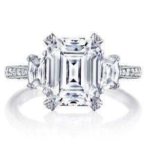 HT2656EC10X8 Platinum Tacori RoyalT Engagement Ring