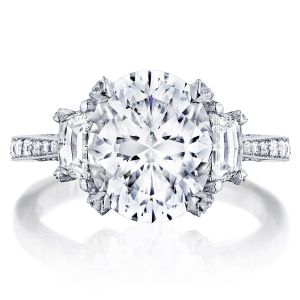 HT2656OV11X9 Platinum Tacori RoyalT Engagement Ring