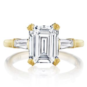 Tacori HT2657EC95X75Y 18 Karat RoyalT Engagement Ring