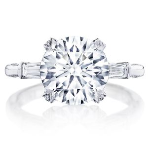 HT2657RD10 Platinum Tacori RoyalT Engagement Ring