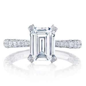 HT2663EC85X65 Platinum Tacori Petite Crescent RoyalT Engagement Ring