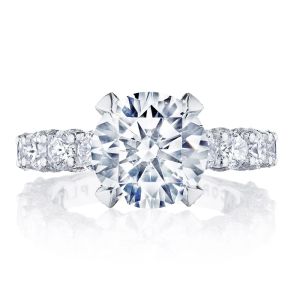 HT2664RD95 Platinum Tacori Classic Crescent RoyalT Engagement Ring