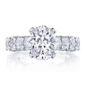 HT2665OV10X8 Platinum Tacori Classic Crescent Engagement Ring