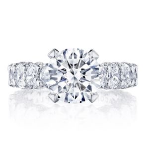 HT2665RD9 Platinum Tacori Classic Crescent Engagement Ring