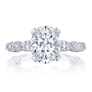 HT2667OV10X8 Platinum Tacori Classic Crescent Engagement Ring