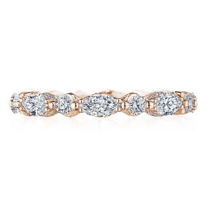 Tacori HT2681PK65 18 Karat Classic Crescent RoyalT Diamond Eternity Wedding Ring