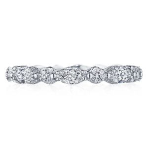 Tacori HT2681W65 18K Classic Crescent RoyalT Diamond Eternity Wedding Ring